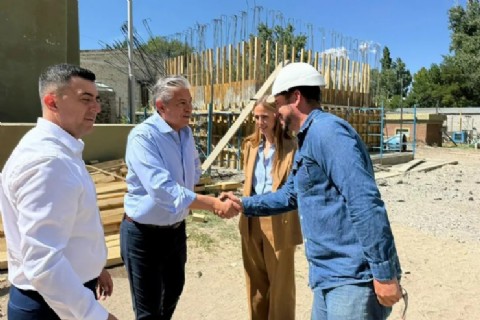 Chos Malal: Figueroa supervisó el avance de obras que fortalecen el abastecimiento de agua potable