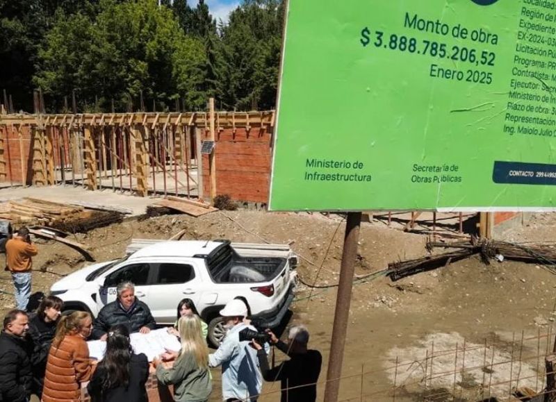 Figueroa supervisó el avance de obras educativas en San Martín de los Andes
