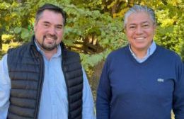 Figueroa no para y trabaja en el interior: se reunió con el intendente de Villa La Angostura