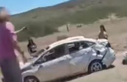 Vuelco en Ruta 22: hubo solo daños materiales