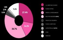 Disputa por las bancas nacionales en la provincia: Frente La Neuquidad lidera la intención de voto