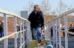 Figueroa recorrió la obra que duplicará la provisión de agua en Neuquén, Plottier, Centenario y Vista Alegre
