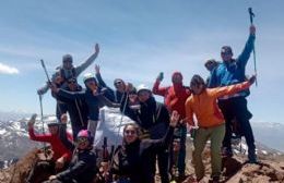 Huinganco celebra un nuevo aniversario con una ascensión al Cerro Corona