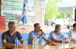 Gutiérrez encabezó la presentación del Campeonato Argentino de Fútbol para Veteranos